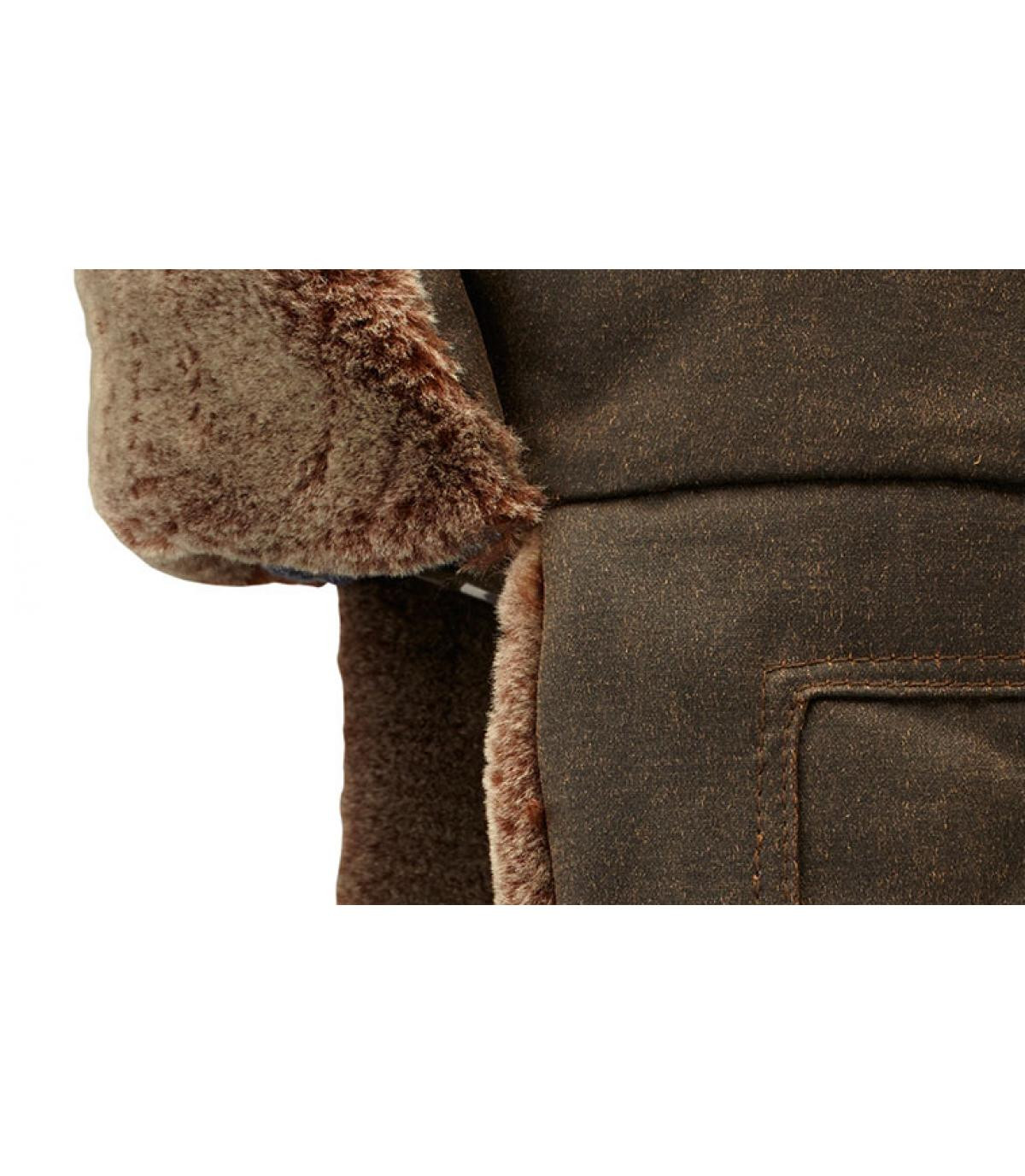 Washed cotton trapper hat Washed cotton trapper hat